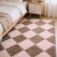 Vente à chaud de tapis en mousse EVA à emboîtement moderne avec couche supérieure en peluche pour la salle de jeux des enfants et l'utilisation du sol de la pépinière
