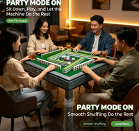 Table de Mahjong Automatique Roller Coaster 13.5 °   Sortie de tuiles inclinables sans pression, faible bruit pour les fêtes à domicile