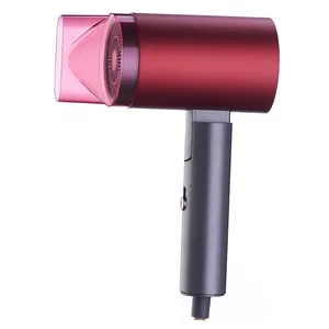 1800W Professional Ionic Hair Dryer 3 Heating 2 Speed Settings Foldable Hair Blow Dryer for Home Travel