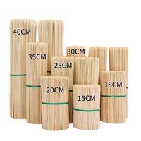 Vente en gros de bâtons de BBQ fabrication de piquets en bambou brochettes en bambou jetables bol en bambou roulé de 30cm