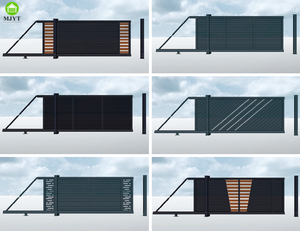 Portes coulissantes motorisées pour l'industrie et la maison, avec cellule photoélectrique de sécurité, nouveaux modèles de portails, portails en aluminium électriques en bronze, portails à bras articulés - Product Image 6