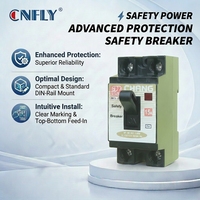 Interruptor de Circuito en Miniatura CNFLY NT50 C20, Interruptor de Seguridad con Panel 2P1E 2P2E