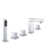 Haute qualité UPC laiton contemporain salle de bain pluie dissimulé robinet de douche pluie ensemble de douche