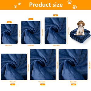 Bán Buôn Sang Trọng Fluffy Ấm Áp Mềm Mại Ấm Cúng Giường Flannel <span class=keywords><strong>Sherpa</strong></span> Lông Cừu Pet Dog Chăn Ném Nước Không Thấm Nước Lễ Hội Cổ Điển - Product Image 5