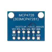 MCP4728 Módulo DAC de 4 canales y 12 bits, interfaz I2C, placa de conversión digital a analógica para Arduino MCU