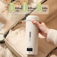 Bouilloires électriques Thermomètre LED Thermos Bouteille d'eau Maintien au chaud Portable Automatique Voyage Café Bouilloire électrique