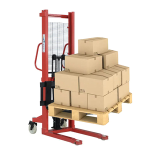 大型手動スタッカー油圧リフト2トン容量調整可能フォーク適切な倉庫材料手動スタッカー - Product Image 4