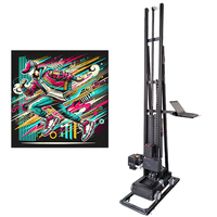 Mesin Cetak Dinding 3D Vertikal UV 3 in 1 untuk Rel Roda, Dinding, dan Lantai, Printer All in One dengan Tinta UV, Seni Digital, Printer Dinding 3D