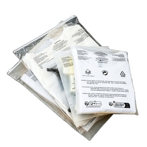 Custom logo PE clear Zipper <b>Bag</b>, Printed Transparent Garment Pouch, <b>sealed</b> Packaging for Brand Apparel Retail, Gift Packing - Product Image 1