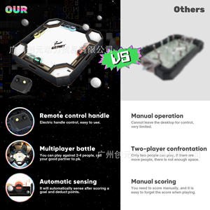 TBFIT Machine de flipper en bois pour divertissement familial, jeu de combat avec notation électronique pour deux, trois ou quatre joueurs, jeux portables - Product Image 5