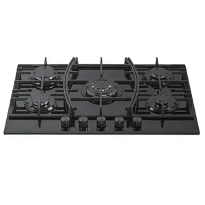 86cm 5 burners Cook tops Easy cleaning Gas Stove Kitchen Room Gas Burners Stoves Built-in Gas Stove Hob