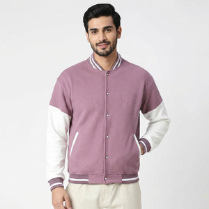 Comfortable Stuff Professional Logo Design <b>Men</b> Lettermen Jacket Classic Look Hot Sale Cotton Fleece Made <b>Men</b> Varsity Jacket - Product Image 1