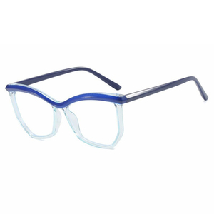 HISTOIRE Lunettes optiques à verres transparents Lunettes bloquant la lumière bleue à monture transparente Lunettes d'ordinateur irrégulières pour femmes - Product Image 4
