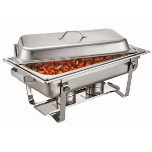 Chafing Chaffing Buphex Chafer SS201 Catering Equipment 433-3 Economy Chafing 7.5L With GN1/3x3 Food Warmers For Buffet Party Chaffing Dish