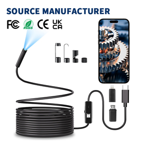 เลนส์ Type-C CMOS กล้องขนาดเล็ก กล้องส่องตรวจอุตสาหกรรม HD H.265 กันน้ำ IP67 เลนส์ 8 มม. ใช้ได้กับโทรศัพท์ <span class=keywords><strong>IOS</strong></span> - Product Image 2