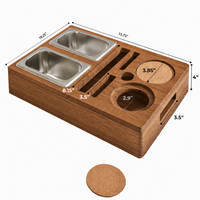 Allwetter-HDPE Modernes Design Outdoor-Möbel Caddy Couch Organizer Snack-Tablett Fernbedienungs-Getränkehalter für Innen/Außen