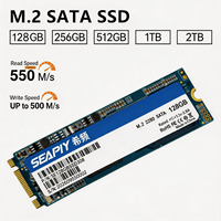 Disque SSD interne M.2 SATA III 6 Gb/s 2280 de 128 Go, haute capacité, pour ordinateur portable et ordinateur de bureau
