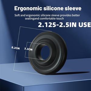 Acryl handpomp voor penis met siliconen hoes, vacuüm masturbatie ring speeltje voor mannen, seksproduct accessoires voor volwassenen. - Product Image 4