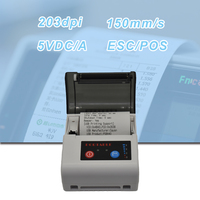 Printer kode QR 2 inci 58mm, Mini portabel nirkabel Bluetooth Label penerimaan termal Barcode untuk ponsel