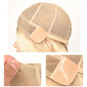 Peluca Médica de Cabello Virgen Rubio con Frente de Encaje sin Pegamento, Pelucas de Encaje Suizo HD para Mujeres Blancas, Pacientes con Cáncer, Pérdida de Cabello, Alopecia, Elástica - Product Image 1