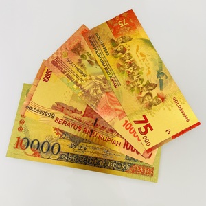 Billetes de Rupiah Indonesio con Lámina de Oro, Moneda Ficticia de Indonesia, Regalos Conmemorativos, Colección, para Fiestas y Películas, Venta al Por Mayor - Product Image 4