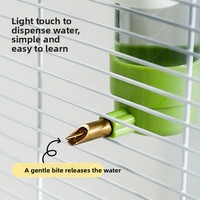 Ensemble de bouteilles d'eau suspendues anti-fuite pour oiseaux, pour calopsites, perruches et petits oiseaux domestiques, avec conception anti-goutte et anti-déversement, fabriqué aux États-Unis