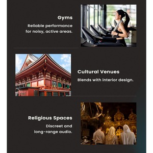 ระบบลำโพง EN54-24 ได้รับการรับรอง ปรับแต่งสีได้ ลำโพงคอลัมน์สำหรับภายนอกอาคาร ดีไซน์กระจายเสียงกว้าง ทนทานต่อสภาพอากาศ - Product Image 4