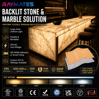 Panneau LED flexible bicolore à visser pour intérieur, type ODM OEM UL, feuille LED DC24V 2700K+6500K, découpe 2 LED pour comptoir