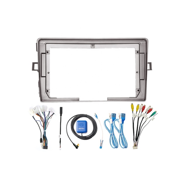Meihua Car Video Radio Frame for Toyota Verso EZ 2007-2015 with RCA Cable Wiring Harness Accessories
