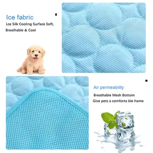 Sommer kühlung Haustier bett Große Hunde Katzen decke Ice Pad Mesh Bottom PVC Nylon <span class=keywords><strong>Cool</strong></span> <span class=keywords><strong>Mat</strong></span> zum Schlafen - Product Image 4