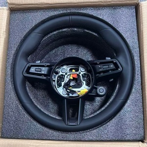 Volante de Cuero Completo sin Botones para <span class=keywords><strong>Porsche</strong></span> Panamera, Macan, Cayenne, 718, Boxster, Cayman, Taycan, <span class=keywords><strong>Carrera</strong></span>, 911, 997, 958 - Product Image 6