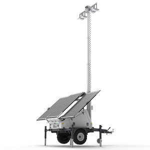 เสาไฟ LED พลังงานแสงอาทิตย์เคลื่อนที่สำหรับทะเลทรายและเหมือง CN-SL001 ไฟ LED เคลื่อนที่ CN-SL001 - Product Image 6