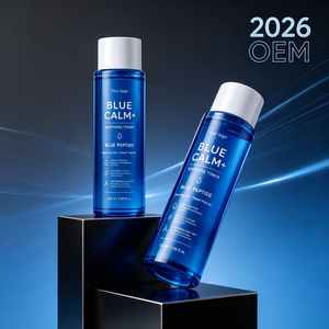 Tonique apaisant pour la peau au peptide bleu GHK Cu, tonique facial apaisant, étiquette privée OEM, tonique hydratant pour les soins quotidiens de la peau - Product Image 2