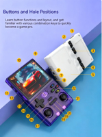 Console de Jeu Portable S Classic M18 Pro Mini 3,5'' HD, Machine de Jeu Vidéo sous Linux, Batterie 3500mAh, pour Joueurs d'Arcade (compatible PSP)
