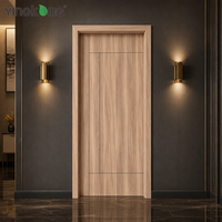 Portes de chambre Yingkang WPC en polymère plat, non toxiques, durables, pour projets hôteliers, avec support en ligne, surface premium pour bureaux