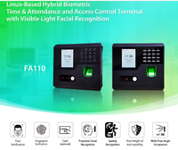 Máquina DE ASISTENCIA facial y de huellas dactilares Grabación de tiempo de tarjeta perforada RFID con software de asistencia basado en la web