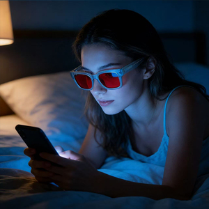 <span class=keywords><strong>Gafas</strong></span> de Acetato para Bloquear la Luz Azul con Lentes CR39 Rojo Anaranjado, Colores Personalizables para Mejorar la Calidad del Sueño - Product Image 6