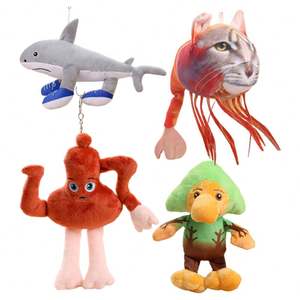 Premium hôtel enfants vélo drôle concepteur porte-clés coloré porte-clés crochets doux peluche jouets en peluche poupées sac charme - Product Image 1