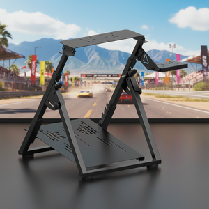 Soporte de Volante de Carreras Metálico Mejorado, Plegable, con Marco en X, Pedales Ajustables, Compatible con PXN/Thrustmaster/Logitech G29 G27 G920 G923 T300RS - Product Image 1