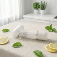 Flacon sans air de 30 ml en stock avec texture givrée nacrée pour sérum facial, lotion et emballage cosmétique pour soins de la peau