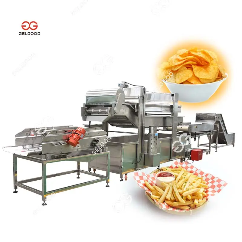 Máquina automática de producción de patatas fritas, proceso de precio de producción de patatas fritas
