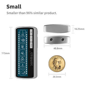 Unit TENS profesional pemijat getar Saluran ganda intensitas dapat diatur untuk alat pemulihan otot pereda nyeri fisioterapi - Product Image 3