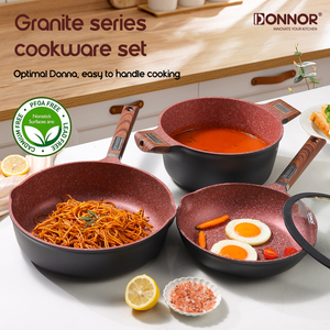 Qualité Inégalée : Collection Haute <span class=keywords><strong>Cuisine</strong></span> 17 Pièces, Poêles à Frire 24/28cm, Poêle Profonde 28cm, Détail Granit Riche, Visual Appliance Hub - Product Image 6