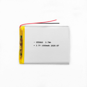Baterai Lithium Polymer Isi Ulang 355060 3.7V 1000mAh Baterai Li-polymer Lipo - Product Image 1