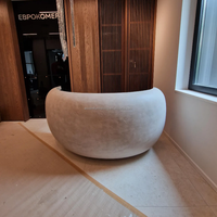Comptoir de réception moderne et minimaliste en FRP, idéal pour les hôtels, les hôpitaux, les salons