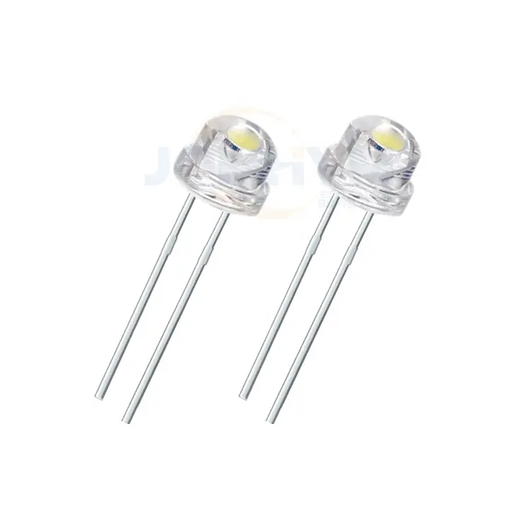 JOMHYM High Brightness Water Clear White Red Green Blue Yellow Orange 5mm 4.8mm Straw Hat DIP LED Diode