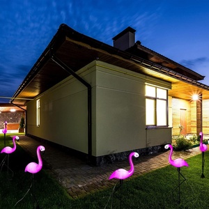 Lumière décorative <span class=keywords><strong>LED</strong></span> solaire en forme de flamant rose, éclairage extérieur, éclairage paysager, montage au <span class=keywords><strong>sol</strong></span>, marche/arrêt automatique - Product Image 2