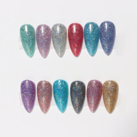 Vernis holographique en gel arc-en-ciel 1kg, 12 couleurs de vernis à ongles en gel réfléchissant, prix d'usine, art des ongles, gel uv, étiquette privée, flacon OEM