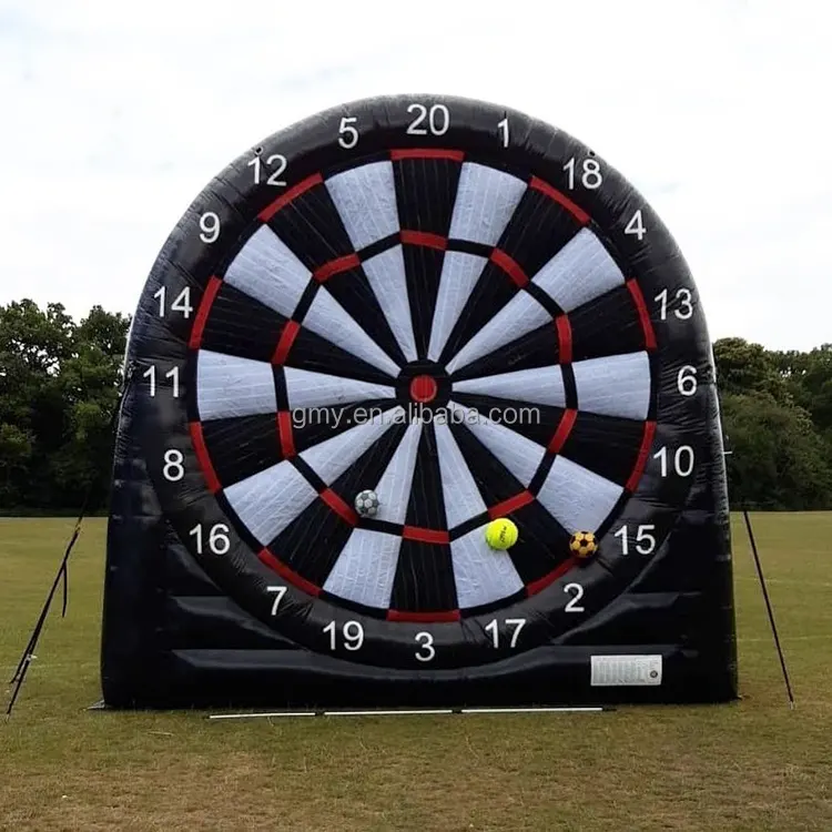 Kinder sprengen Spielzeug Axt werfen Spielbrett Dart Karneval aufblasbare Darts cheibe Fußball schießen zum Verkauf