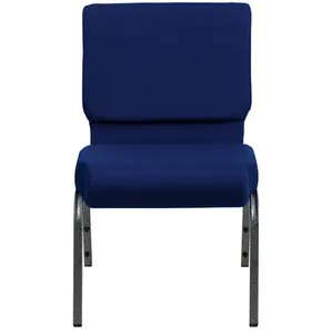 Commercio all'ingrosso moderno popolare alla moda usato pulpito sedia da chiesa 21 pollici impilabile sedie da chiesa per la vendita